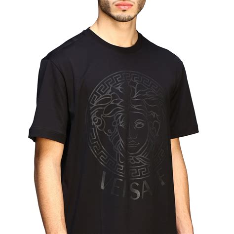 versace collection t-shirt herren weiß medusa kopf schwarz